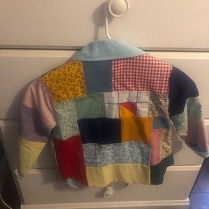 Coat of many color handmade jacket